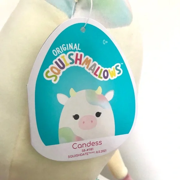 Squishmallows 8” Candess Easter Cow - Picture 2 of 3